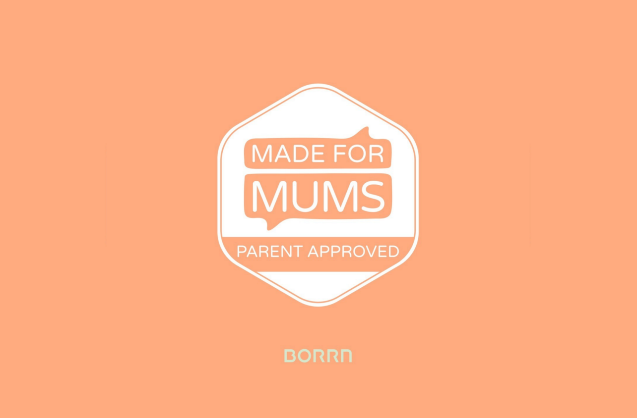 BORRN 榮獲“MadeForMums Parent-Approved”印章