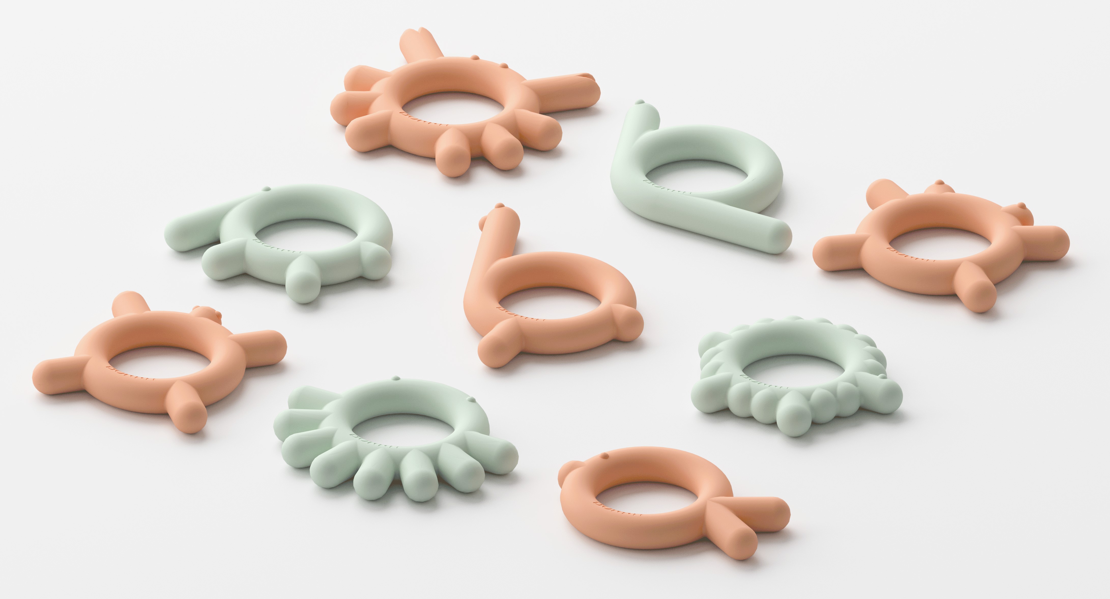 BORRN Silicone Teethers * FLEXIBLE and PLAYFUL *